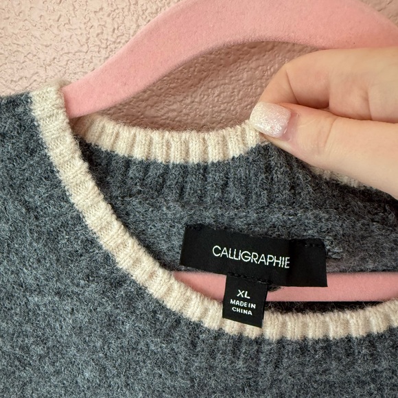 Anthropologie Calligraphie Dog Sweater - Picture 3 of 5